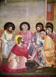 Cristo lava i piedi ai discepoli (dettaglio)